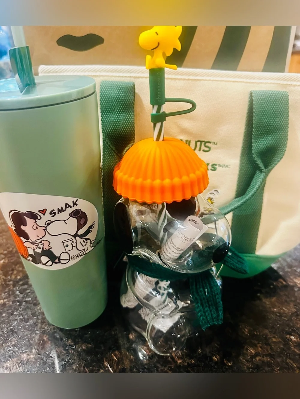 Snoopy Starbucks Limited edition 2026 glass cup! New